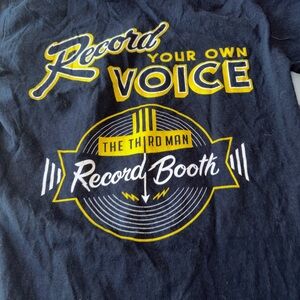 Third Man Records shirt Record Your Own Voice Graphic Tee - Black & Yellow